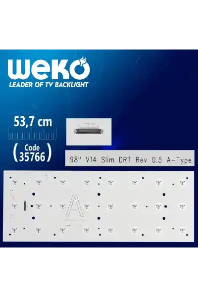 98'' V14 SLİM DRT REV 0.5 A-TYPE - 53.7 Cm 24 Ledli - WK-1234 Led Tv Bar