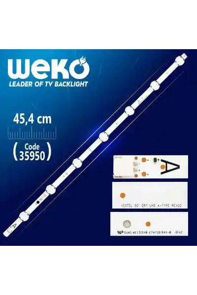 Vestel 50'' DRT UHD A-TYPE REV00 45.4 CM 7 LEDLİ Tv Led Bar