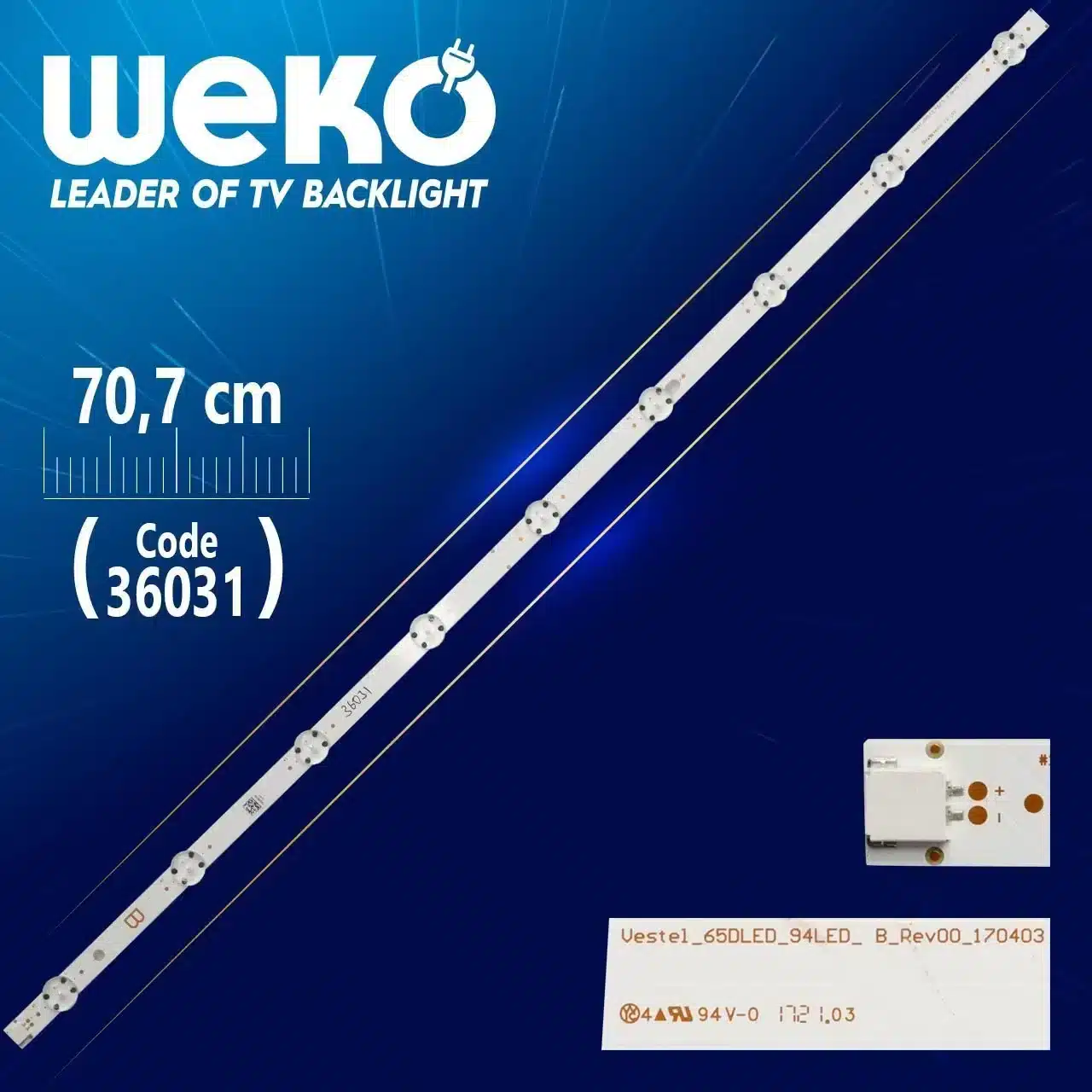 VESTEL_65DLED_94LED_ B_REV00_170403 70.7 Cm Tv Led Bar