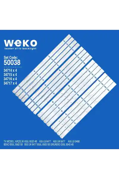 Arçelik A55L 8532 4B 55'' inç 16 Adet Tv Led Bar