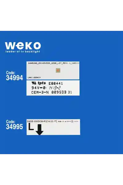 Samsung UE55H6500 55'' inç 12 Adet Tv Led Bar - Görsel 2