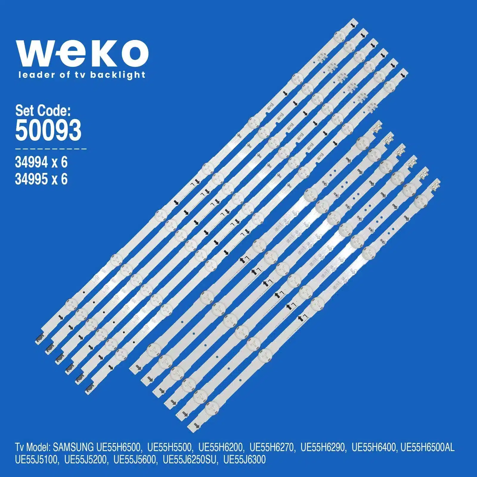 Samsung UE55J6300 55'' inç 12 Adet Tv Led Bar