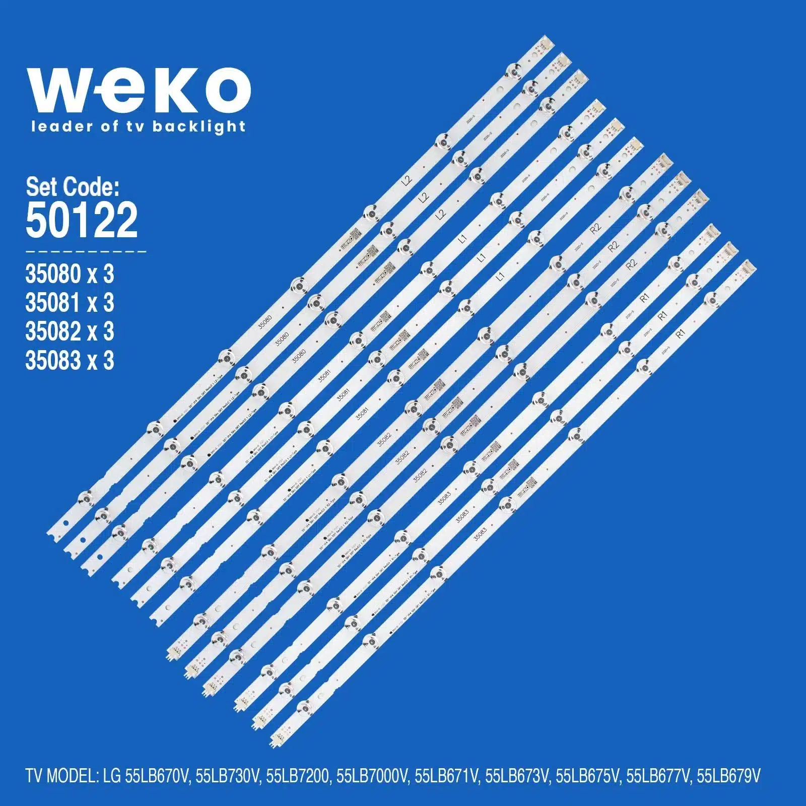 Lg 55LB677V 55'' inç 12 Adet Tv Led Bar