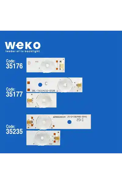 Nordmende LE82N12HM 32'' inç 3 Adet Tv Led Bar - Görsel 3