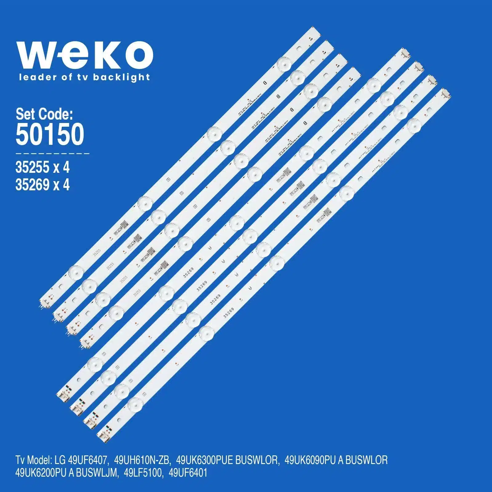 Lg 49UK6090PU A Buswlor 49'' inç 8 Adet Tv Led Bar