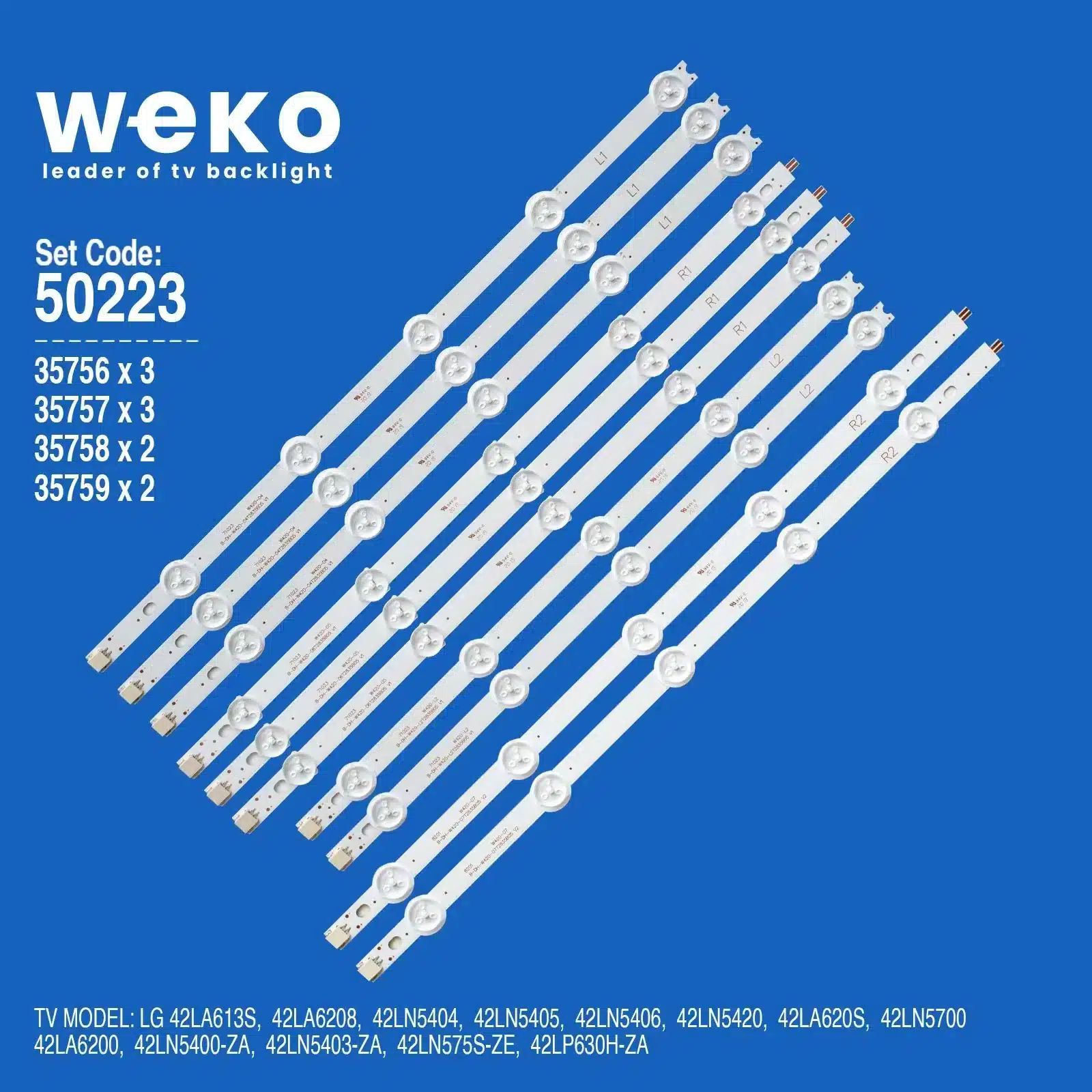 Lg 42LN5420 42'' inç 10 Adet Tv Led Bar