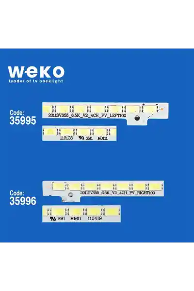 Samsung UE55D6000 55'' inç 2 Adet Tv Led Bar - Görsel 2