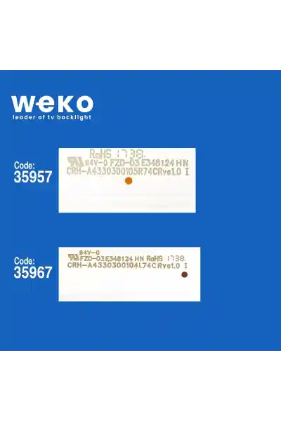 Altus Al43L 6725 4B 43'' inç 6 Adet Tv Led Bar - Görsel 2