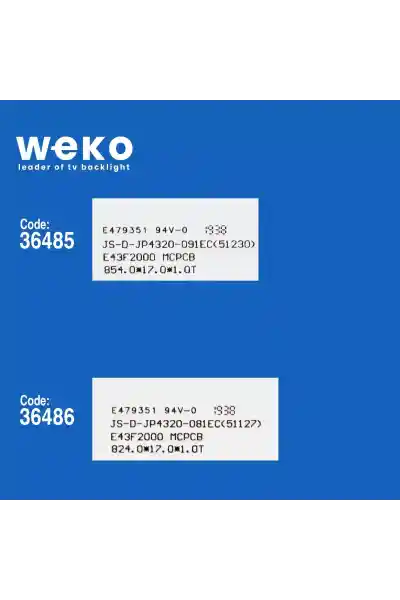 Akai AKTV432 43'' inç 3 Adet Tv Led Bar - Görsel 2