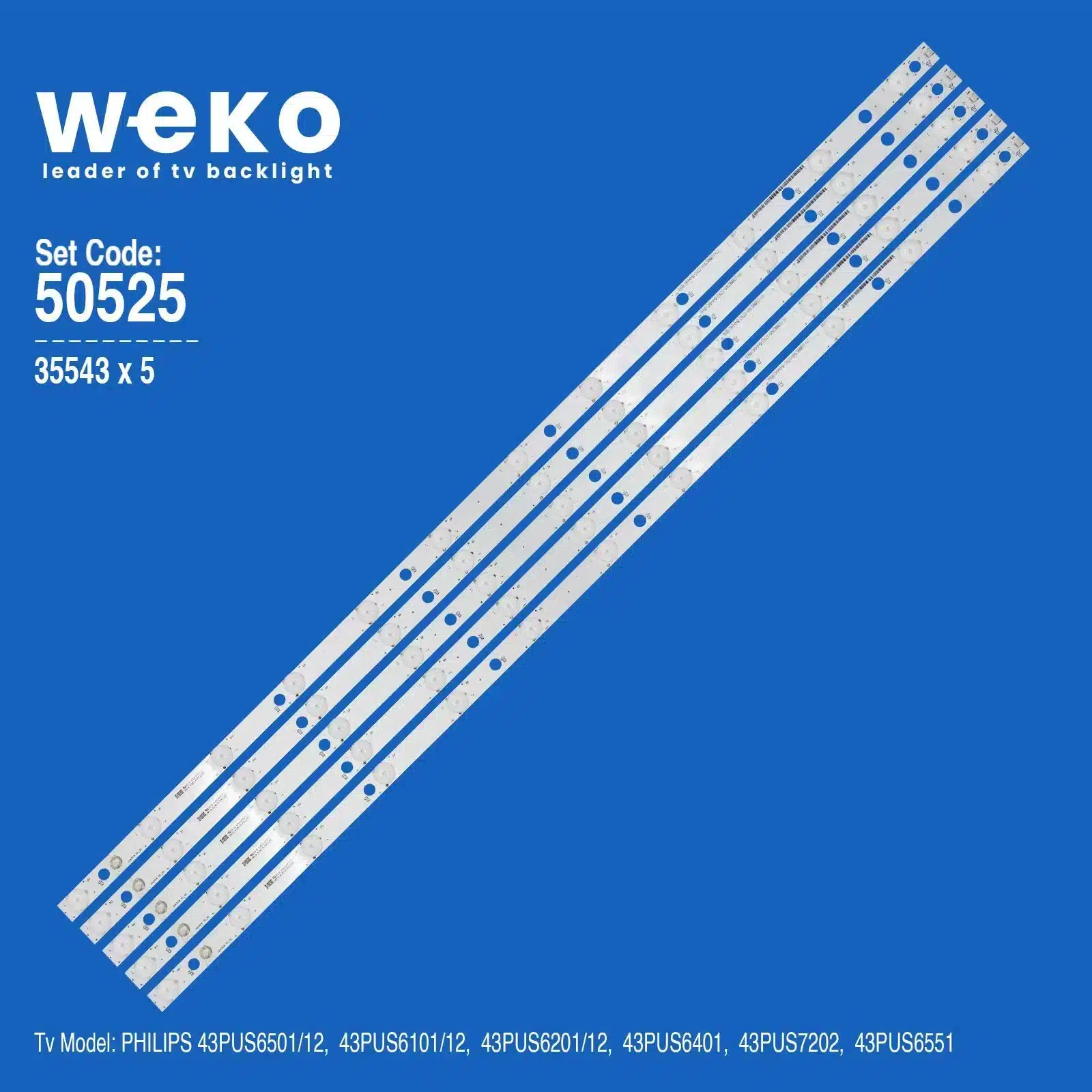 Philips 43PUS6551 43'' inç 5 Adet Tv Led Bar