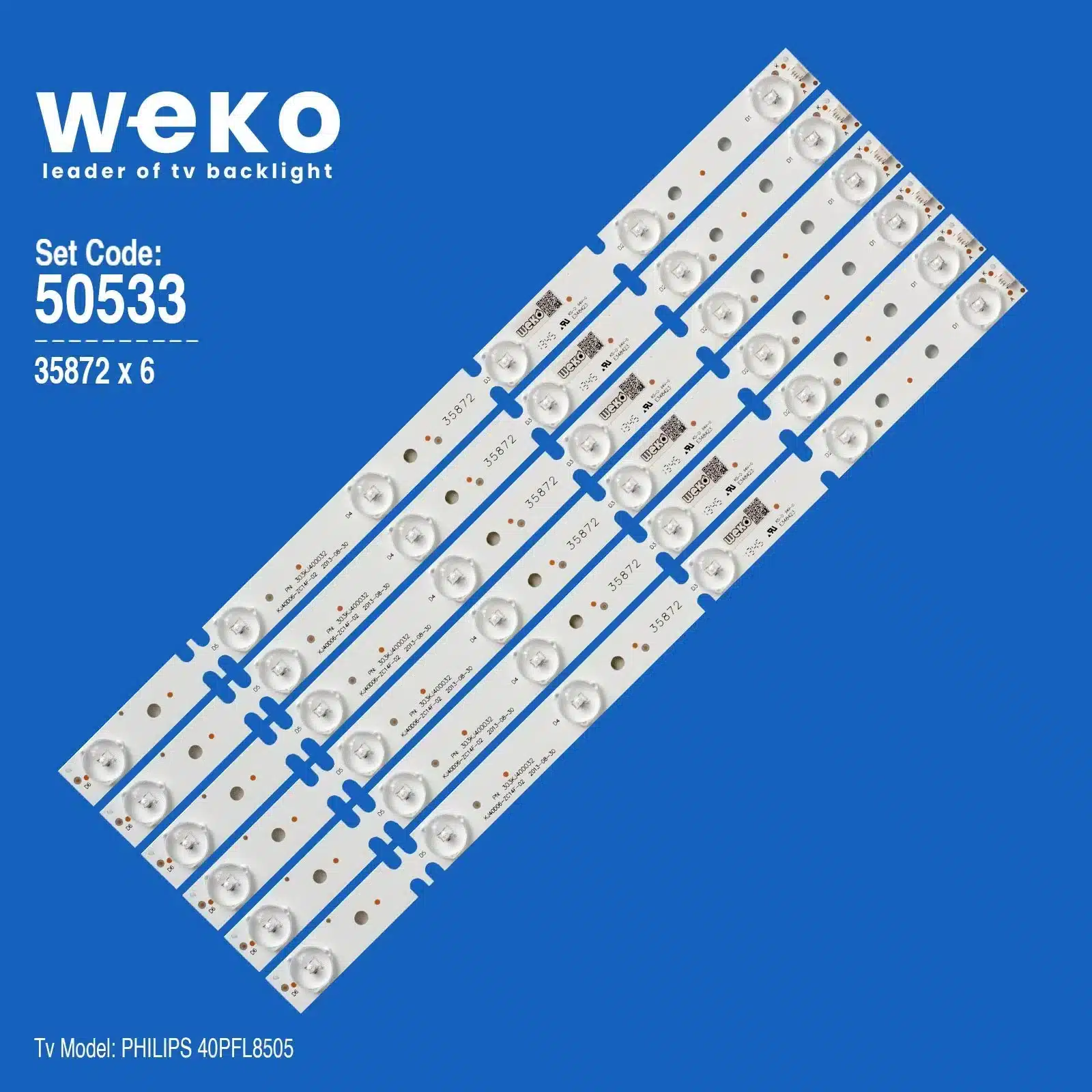 Philips 40PFL8505 40'' inç 6 Adet Tv Led Bar