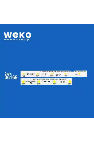 Samsung UE55RU7302 55'' inç 2 Adet Tv Led Bar - Görsel 2