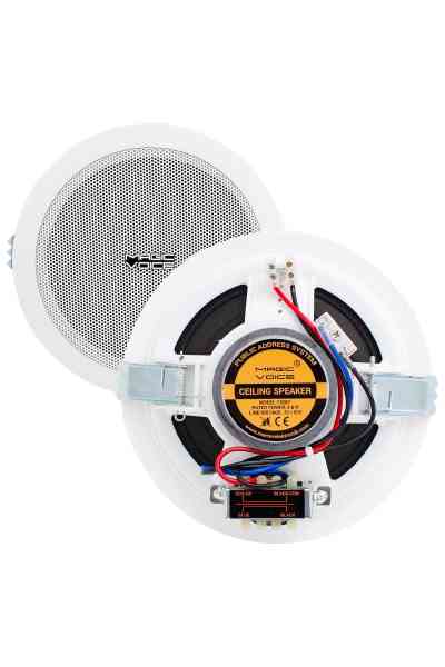 Magicvoice 16 Cm Hat Trafolu Beyaz Alçıpan Hoparlör - Görsel 2