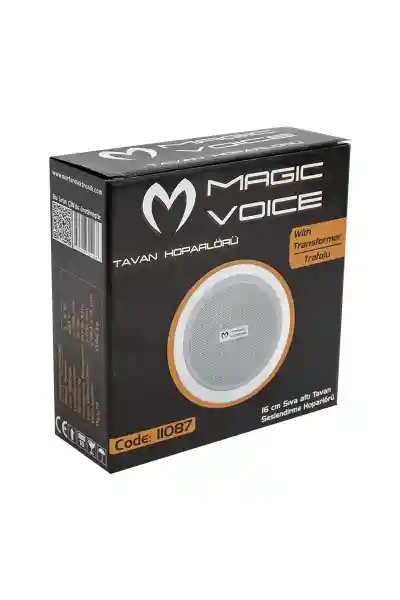 Magicvoice 16 Cm Hat Trafolu Beyaz Alçıpan Hoparlör - Görsel 3