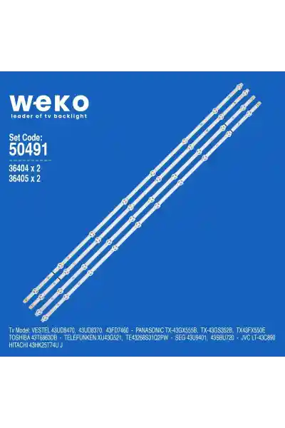 Hitachi 43HK25T74U J 43'' inç 4 Adet Tv Led Bar