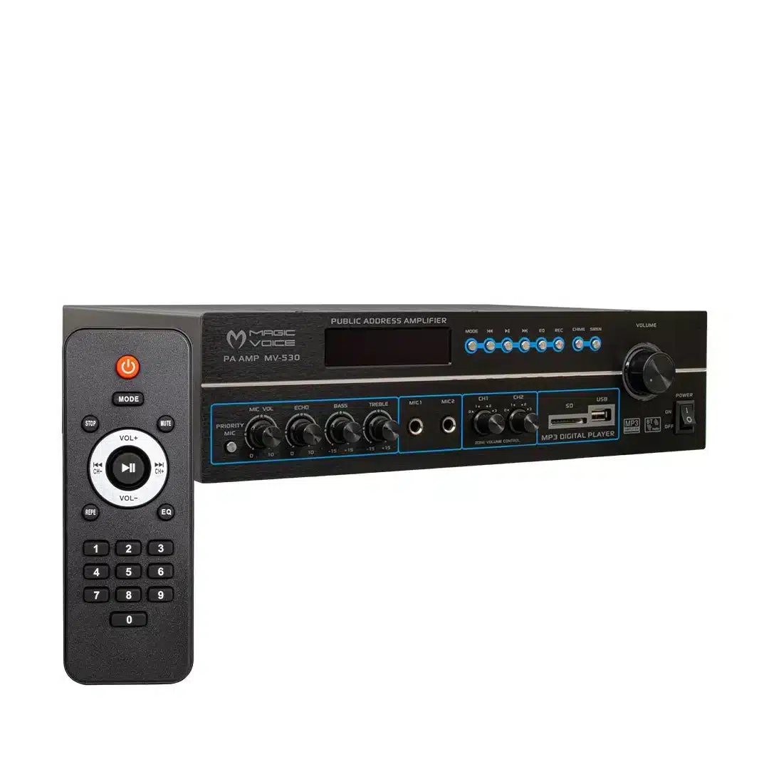 Magicvoice MV-530 120 Watt Usb-Sd-Bluetooh 2 Bölgeli Hat Trafolu Anfi