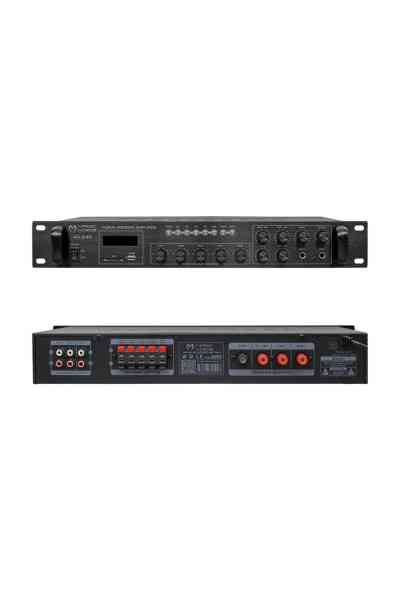 Magicvoice MV-540 80 Watt USB-SD-Bluetooth 2 Mikrofon Girişli 5 Bölgeli Hat Trafolu Anfi - Görsel 2