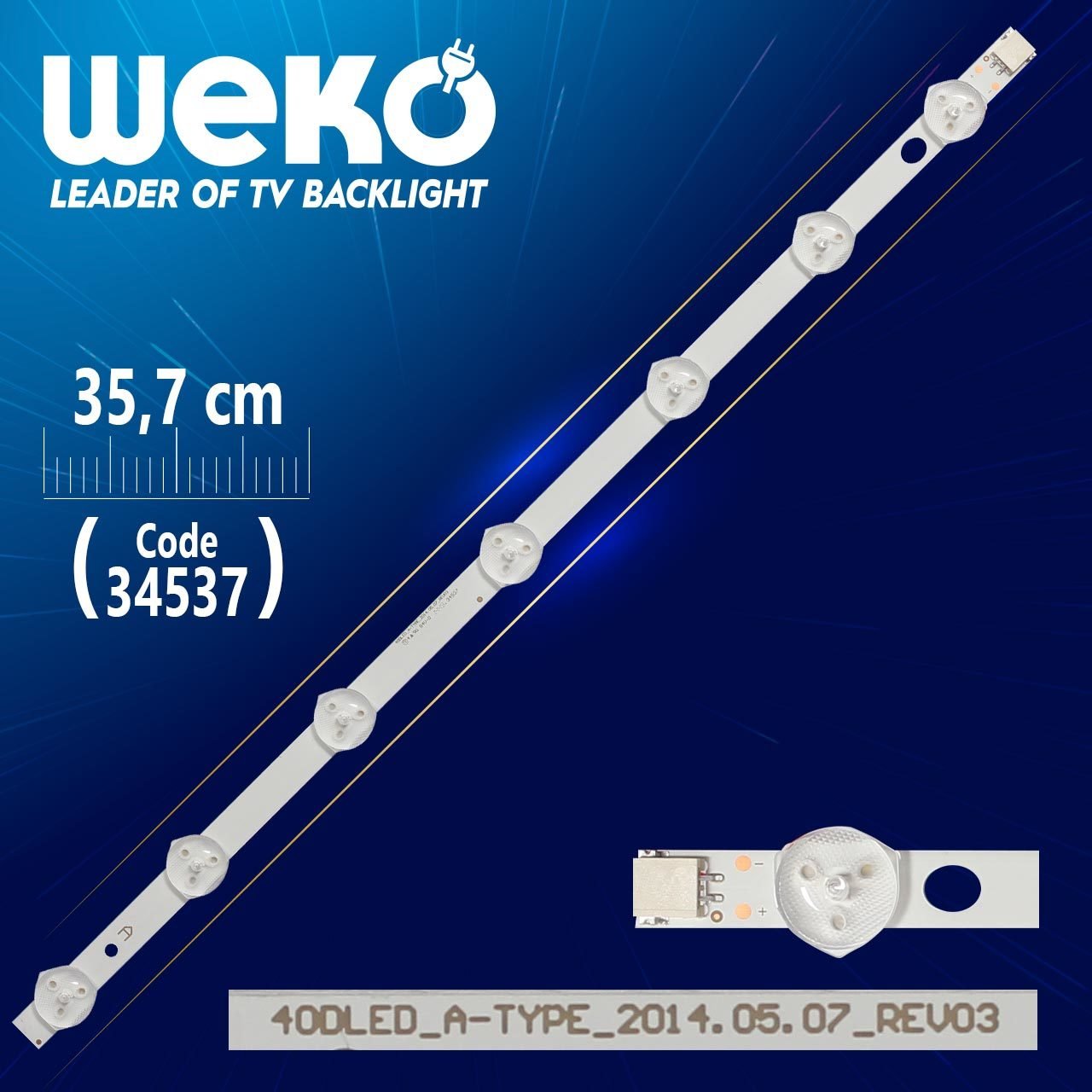 40DLED_A-TYPE_2014.05.07_REV03 - 35.7 Cm 7 Ledli - WK-82 Led Tv Bar