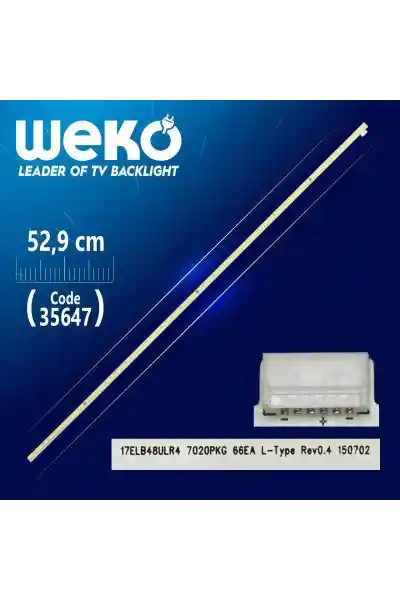 17ELB48ULR4 7020PKG 66EA L-TYPE REV0.4 - 52.9 Cm 66 Ledli - (WK-1133) Tv Led Bar