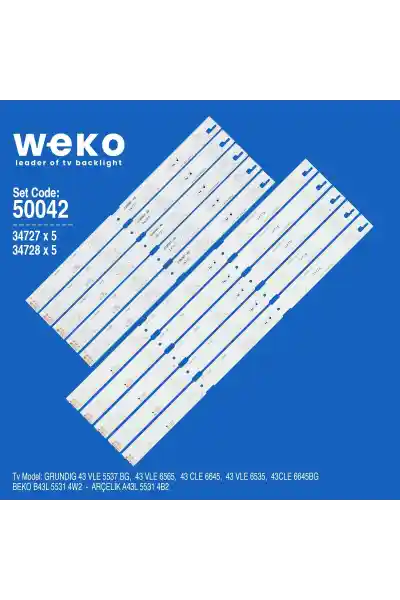 Grundig 43 VLE 6535 43'' inç 10 Adet Tv Led Bar