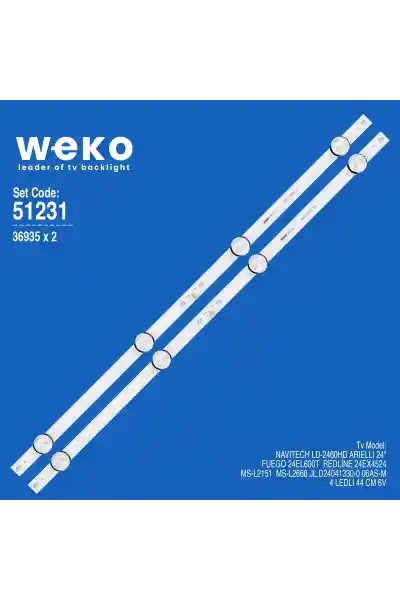 Navitech LD-2460HD 24'' 2 Adet Tv Led Bar