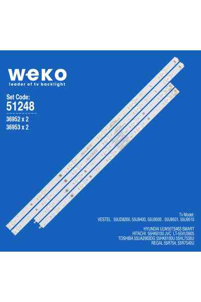 Toshiba 55HK6100U 55'' 4 Adet Tv Led Bar