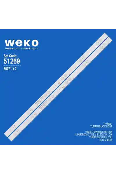 Yumatu WW0020138075 SM 2 Adet Tv Led Bar