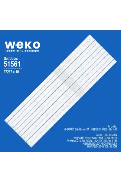 Hisense LED55EC290N 55'' 10 Adet Tv Led Bar