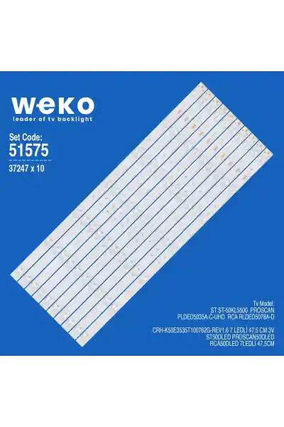 Rca RLDED5078A 50'' 10 Adet Tv Led Bar