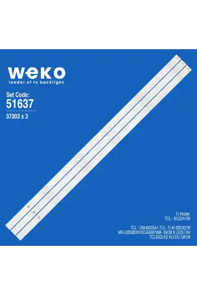 Skybox MG-32D2806V2C3, MG-B59018M, MS-L2544 V2 32'' 3 Adet Tv Led Bar