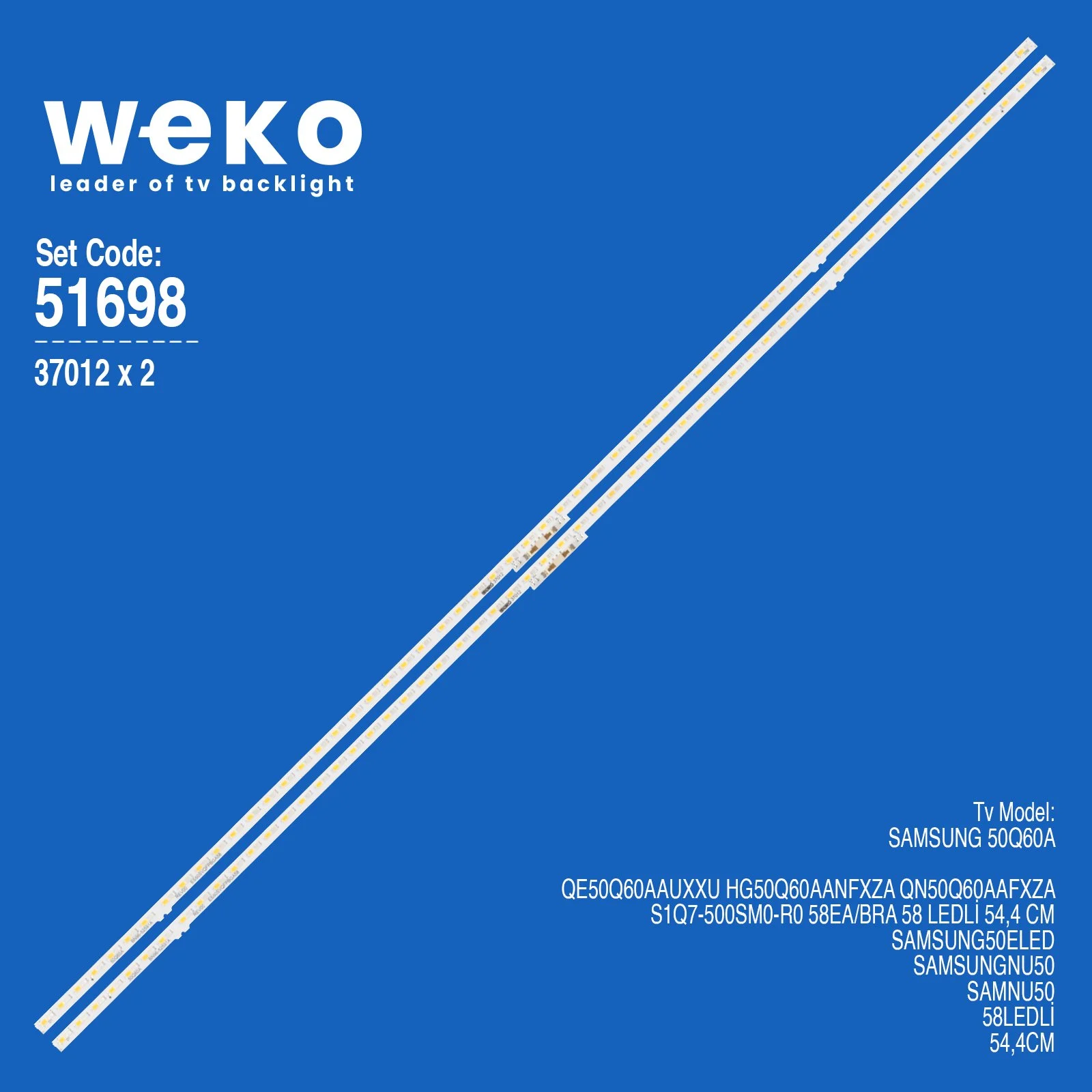 Samsung QE50Q60AAUXXU 50'' 2 Adet Tv Led Bar