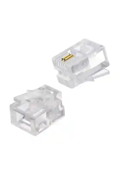 Powermaster RJ11 Telefon Soketi 6P/2C (100 Adet)