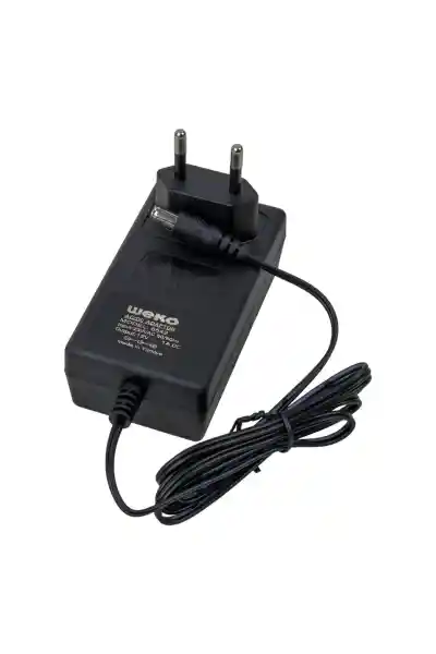 Weko 12 Volt 1 Amper 10 Watt Plastik Kasa Priz Tipi Adaptör (5.5x2.5 Uçlu) - Görsel 3