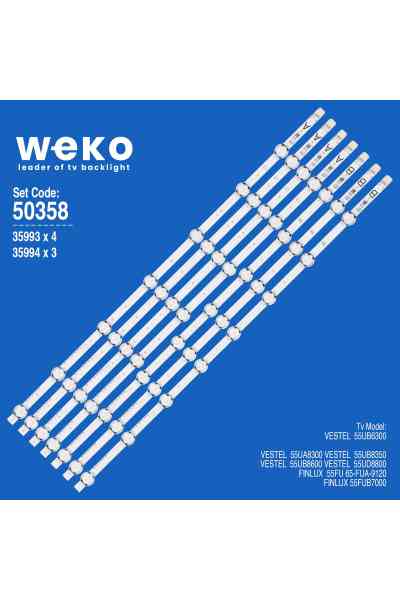 Jvc LT-55VU73T 55'' inç 7 Adet Tv Led Bar