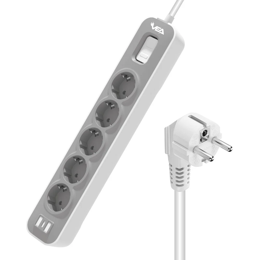 Vea VE-NOVA105 A Class 5'li Anahtarlı 1.5 Metre Akım Korumalı Priz