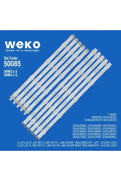 Samsung UE40JU6410U 40'' inç 10 Adet Tv Led Bar