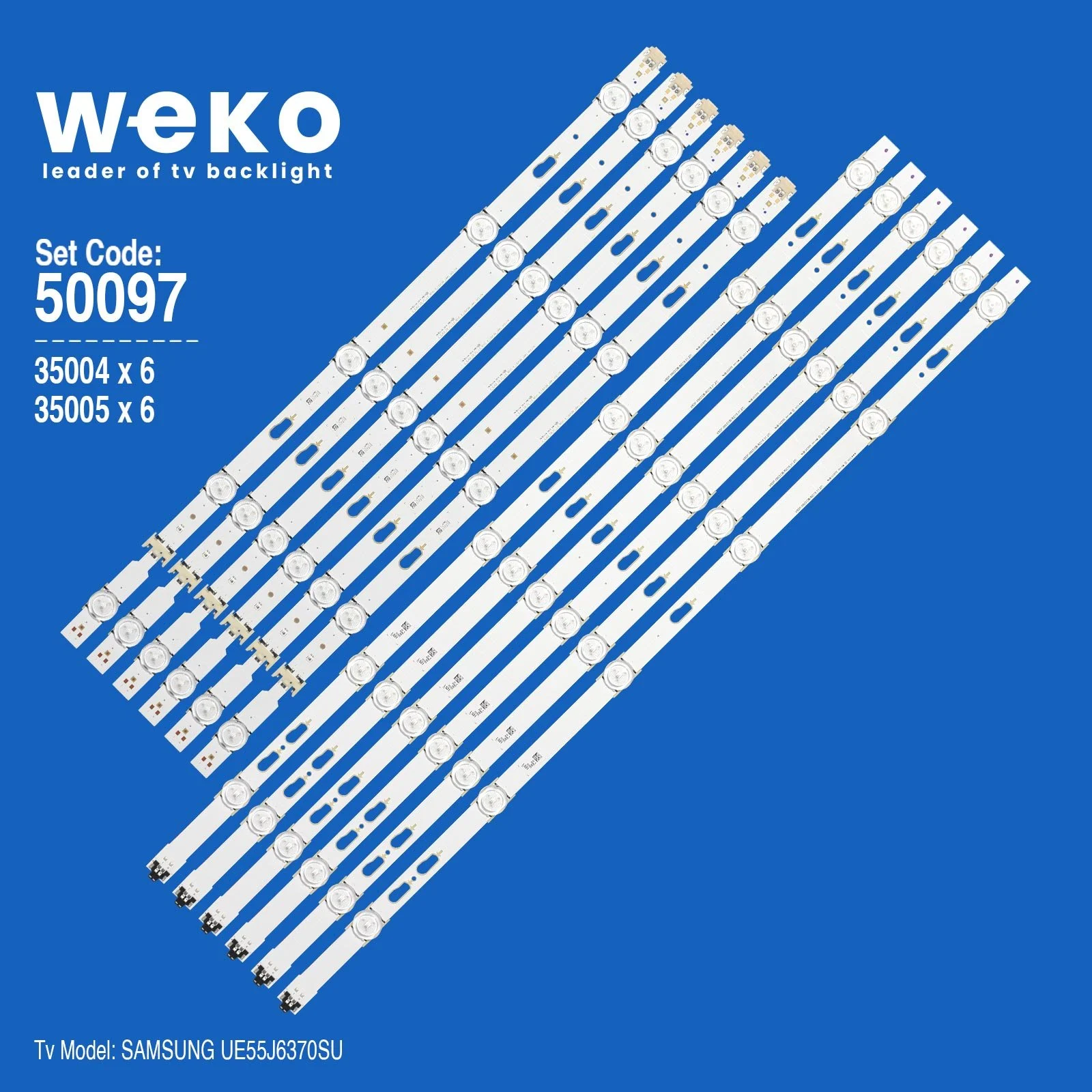 50097 Samsung UE55J6370SU 55'' inç 12 Adet Tv Led Bar - Görsel 1