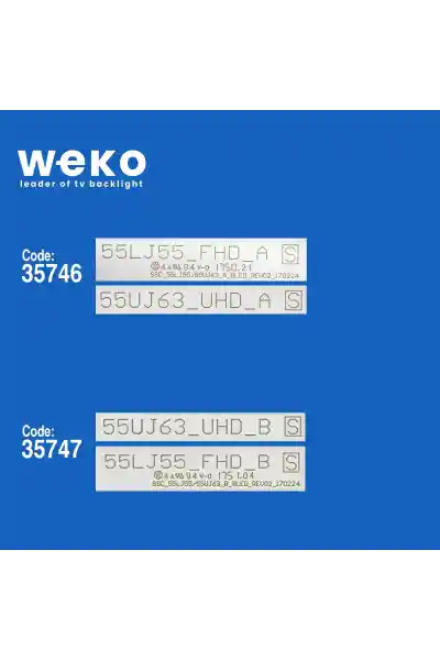 Lg 55UJ6300-Ua 55'' inç 10 Adet Tv Led Bar - Görsel 2