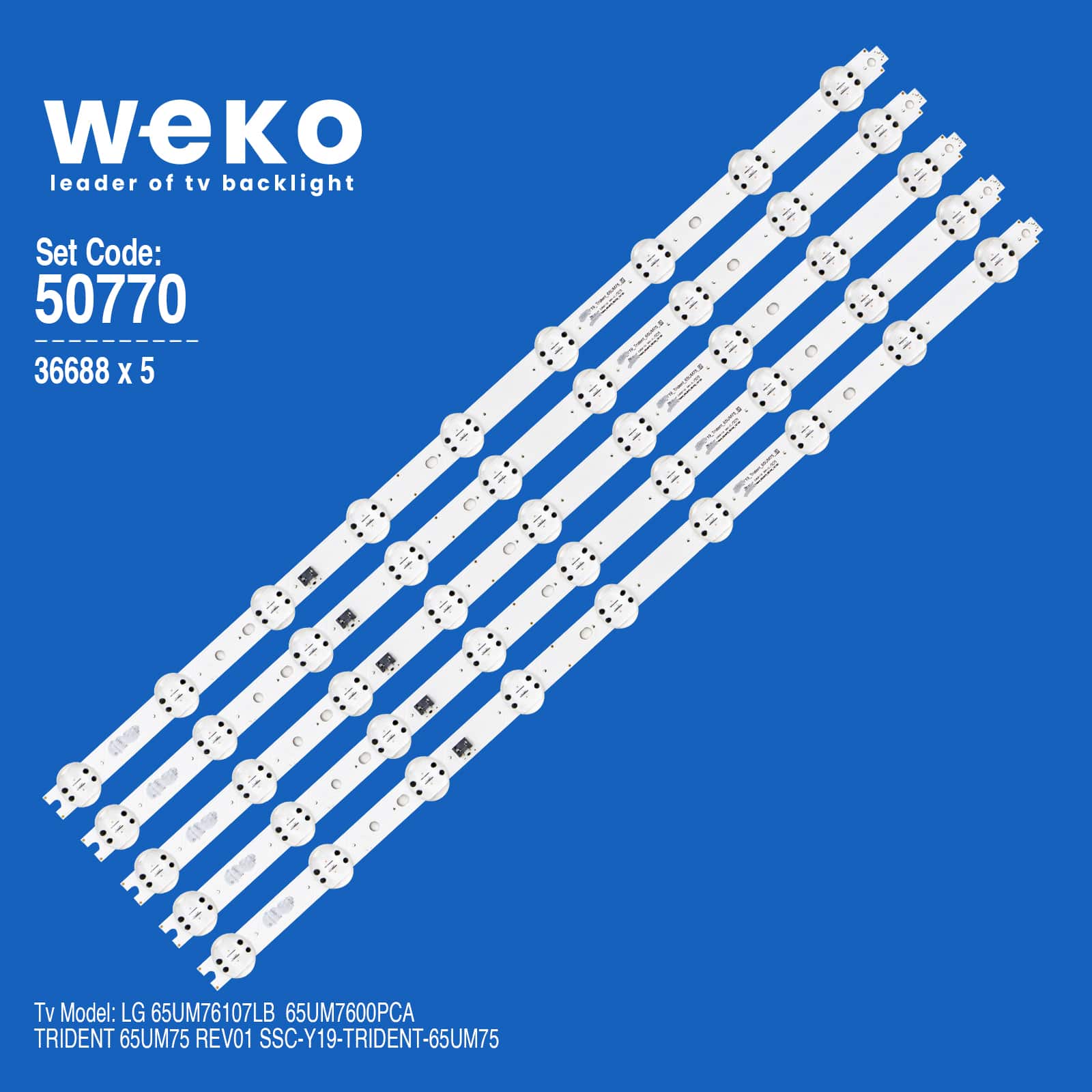 Lg 65UM76107LB 65'' inç 5 Adet Tv Led Bar