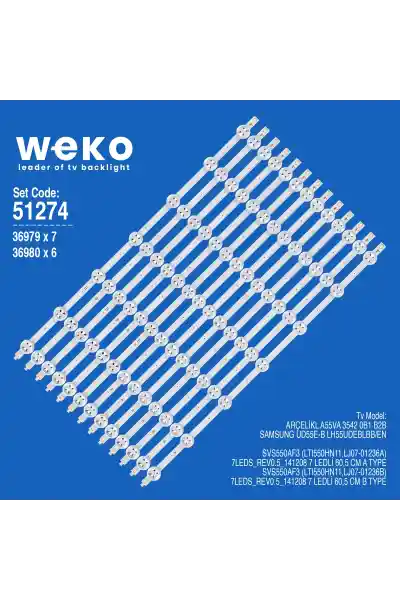 Arçelik UD55E-B 55'' 13 Adet Tv Led Bar