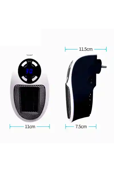 PowerMaster PM-20327 500 Watt Priz Tipi Uzaktan Kumandalı Taşınabilir Isıtıcı (Zamanlayıcı - Otomatik Kapanma) - Görsel 4