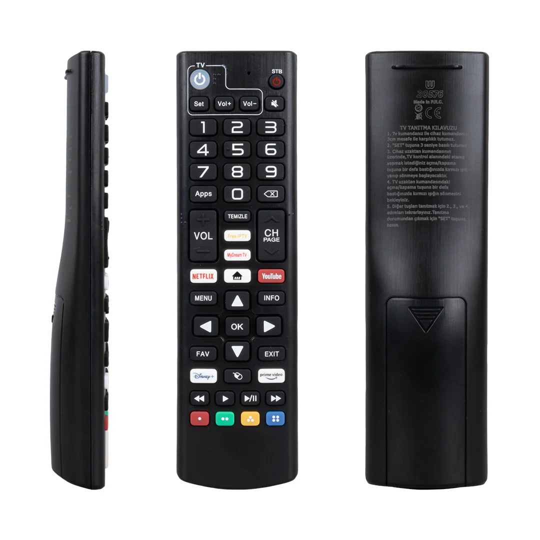 Dreamstar Android Netflix-Youtube-Prime Video Tuşlu Tv Uyumlu Uydu Kumandası
