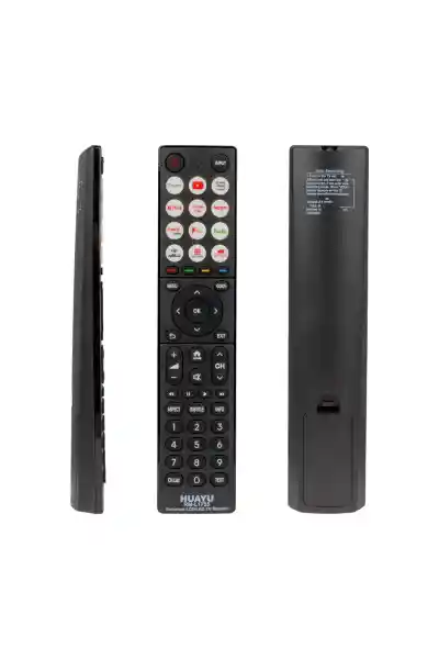 Huayu RM-L1755 Netflix-Youtube-Hulu-Prime Video-Google Play-My Apps-Rakuten-Disney Tuşlu Universal Lcd Led Tv Kumanda