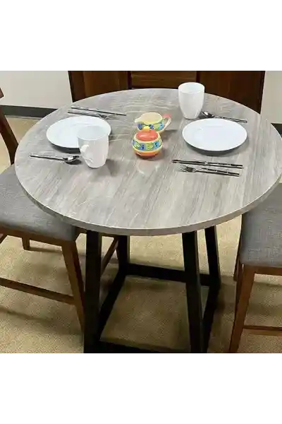 Sunup SN-24899 Pvc Şeffaf Yuvarlak Masa Örtüsü Su Geçirmez Alez Etkinlik Örtüsü 10 Adet 120cm - Görsel 4