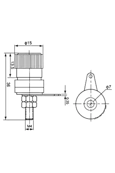 Born Klemens Fiş Şase Siyah-Kırmızı - Görsel 3