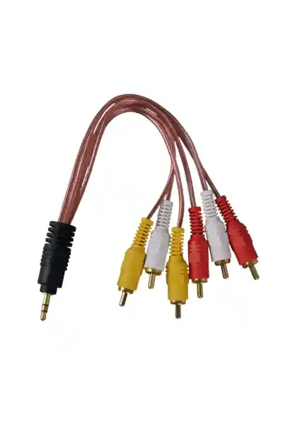 3.5 Mm Stereo Erkek -6 Tos Erkek 5+1 Ses Sistemi Kablosu - Görsel 2