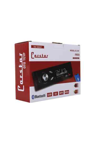 Carstar CS-107 Çift USB/SD/FM/AUX/Bluetooth Kumandalı Oto Teyp 4X60 Watt - Görsel 4