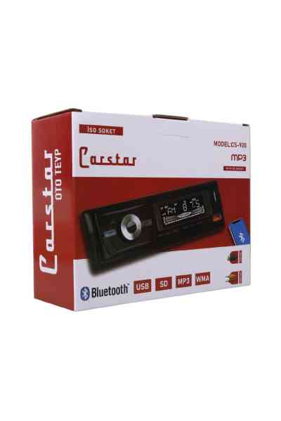 Carstar CS-920 Çift USB/SD/FM/AUX/Bluetooth Kumandalı Oto Teyp 4X60 Watt - Görsel 4