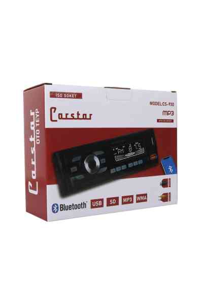 Carstar CS-930 Çift USB/SD/FM/AUX/Bluetooth Kumandalı Oto Teyp 4X60 Watt - Görsel 4