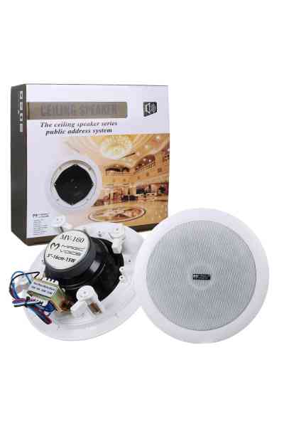 MagicVoice MV-160 16 CM 6'' Tweeterli Beyaz Trafolu Alçıpan Tavan Hoparlör - Görsel 4